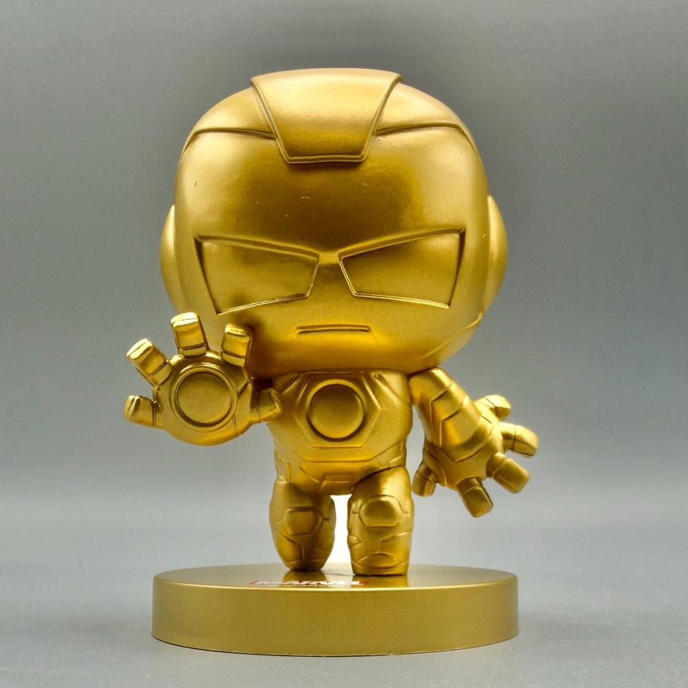 MINISO Marvel Gold Iron Man Figure Golden Collection Rare US